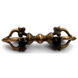 Vajra (dorje) is 17 cm long and weighs about 500 gr
