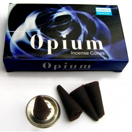 Благовоние-конусы фирмы Darshan "Opium" (Опиум)