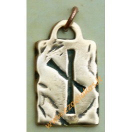 Amuletas-Runa iš bronzos Nr. 9 Hagalaz