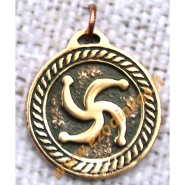 Slavų Amuletas iš bronzos Nr. 22 Juodoji saulė