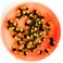 Четки-бусы из позолоченных семян рудракши (54 бусинки)