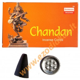 Благовоние-конусы фирмы Darshan "Chandan" (сандал)