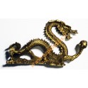 Brass statuette of the DRAGON WITH PEARL large