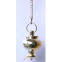Steel pendulum with rudraksh on a chain Nr. 12