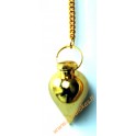 Yellow pendulum on a chain Nr. 5
