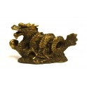 Brass statuette of the DRAGON WITH PEARL small