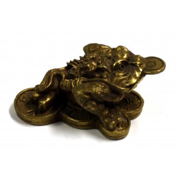 Toad Figurine tridactyl brass